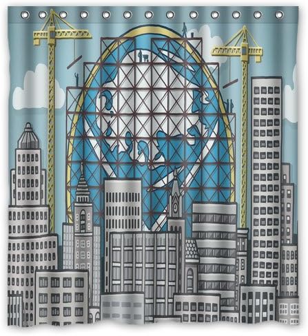 The sun is rising Shower Curtain Custom Printed Waterproof fabric Polyester Bath Curtain 66"(w) x 72"(h) Inches-Bathroom Decor Shower Curtain