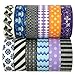 allydrew Washi Tapes Decorative Masking Tapes, Set of 12, ADSET02