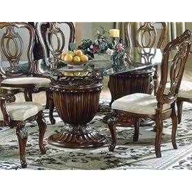Fairmont Designs Repertoire Double Pedestal Base Drum Dining Table