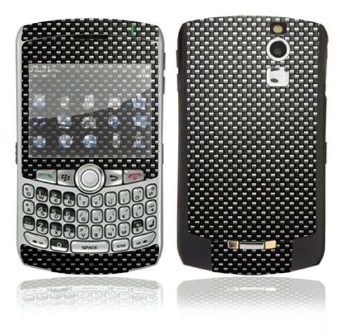 Carbon Fiber Decorative Skin Cover Decal Sticker for BlackBerry Curve 8300 8310 8320 Cell Phone