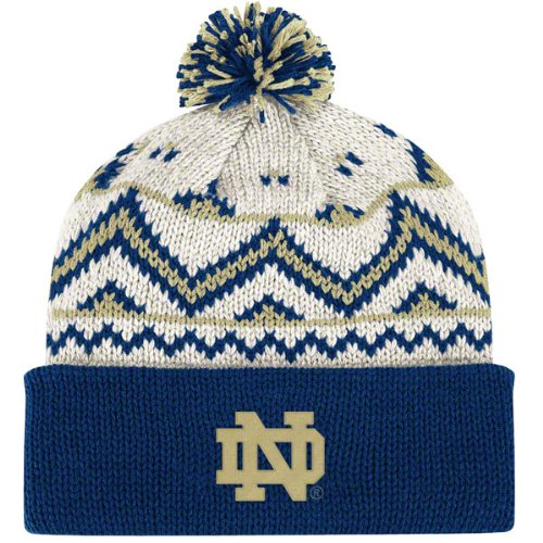 Notre Dame Fighting Irish adidas Oatmeal Cuffed Knit Hat