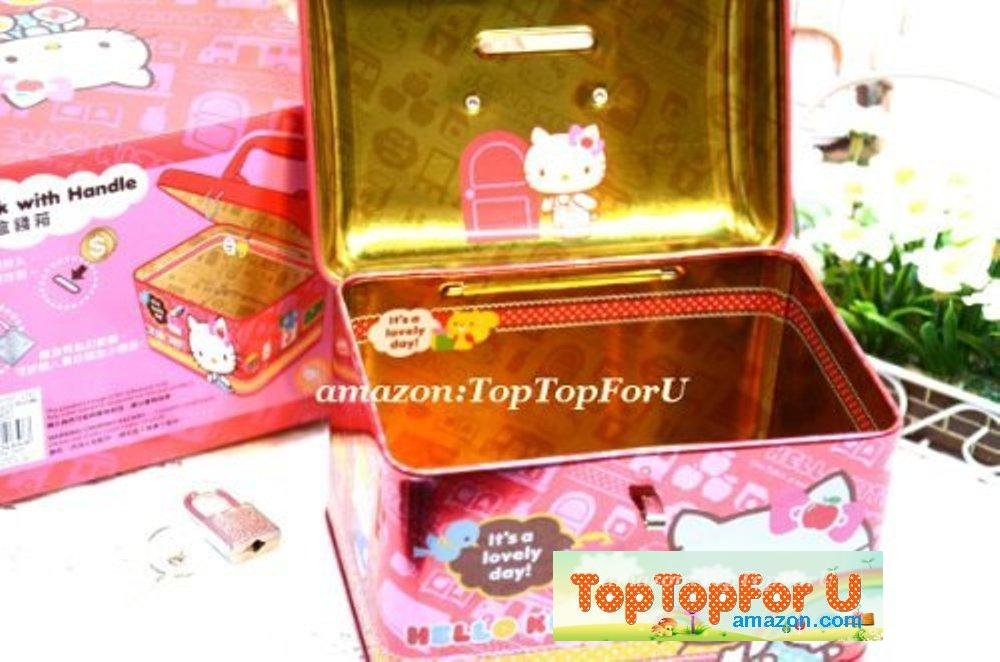 Amazon.com: Authentic Hello Kitty Red Coin Bank Saving Money Case ...