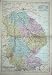 1881 Map Lincolnshire England Boston Lincoln Grimsby