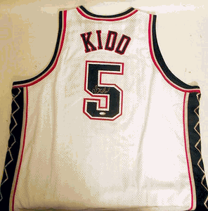 Jason Kidd Hand Signed Home Nets Jersey