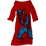 Silver Buffalo Marvel MC5922 Spider-Man Full Body Fleece Kid Throw Blanket with Sleeves, 54-Inch by 42-Inch