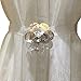 Ayygift Elegant Crystal Flower Magnetic Curtain Rope Tieback Wrap Holdbacks - Set of 2 Gem Collection Boxed (Gem-B)