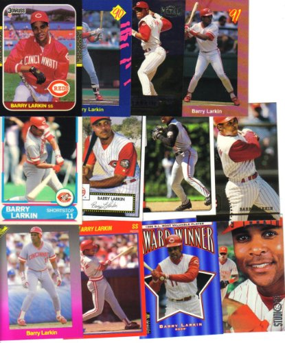 Barry Larkin Collectors Baseball Card Lot w/Rookie Cincinnati Reds