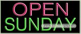 Open Sunday Neon Sign (13H x 32L x 3D)