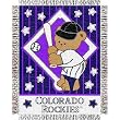 Colorado Rockies MLB Triple Woven Jacquard Throw (044 Series) (36x46")"