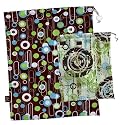 Kushies "On The Go" Wet Bag with Pacifier Pouch, Neutral Print