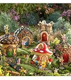 Fairy Village Special - 5 Fairy Houses Fairy Set
