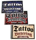 Set of Three Tattoo Lettering/Flash Books - 30 Pages Each