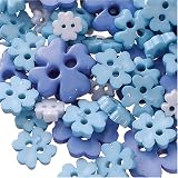 Eigenschaften KnorrPrandell  / Gütermann / KnorrPrandell 2217453 - Knöpfe Kleeblattmix blau, 7g/Dose