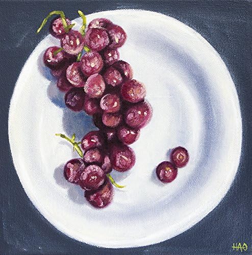 Grape Still Life Oil Painting, Original Art by Heather Ann Orlando