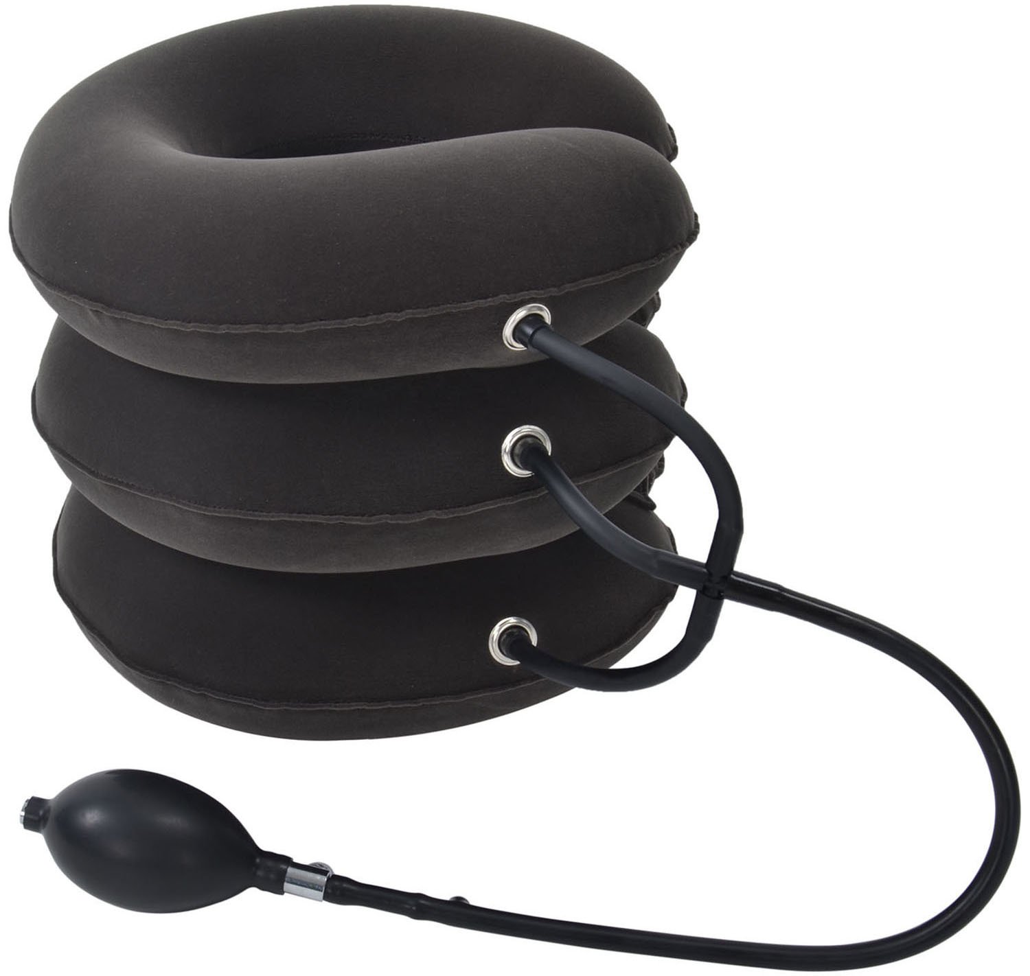Head Back Shoulder Pain Cervical Neck Traction Device (GreyThreeTubes