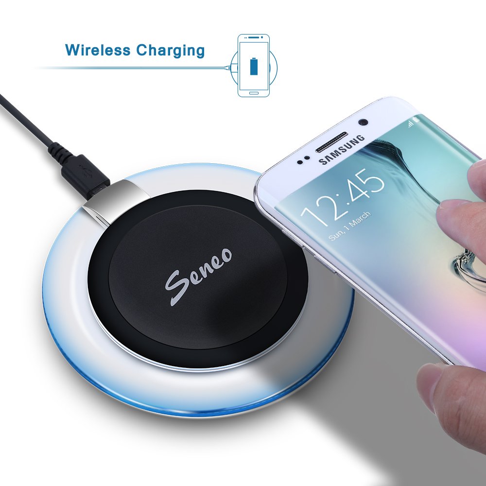 Wireless Charging Pad, Ultraslim Wireless Charger for Samsung Galaxy