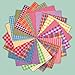 40 Bright Charm Pack, 6 inch Precut Cotton Homespun Fabric Squares by JCS