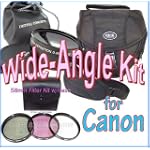 Wide-Angle Kit for CANON Rebel XTi,XS,XSi,T2i,T3 dSLR and 18-55mm Lens