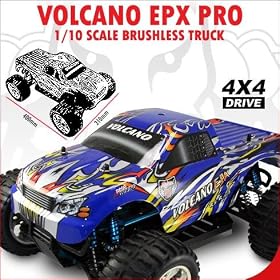Redcat Racing Volcano EPX Pro 1 10 Scale Brushless Electric Monster Truck from Losi/Team Losi RTR Electric Cars