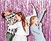 Pack of 4 Light Baby Pink Sorority Door and Wall String Tinsel 3 x 8 Feet Curtains Metallic Shimmer Supplies Shine Foil Fringe Backdrop Decorations