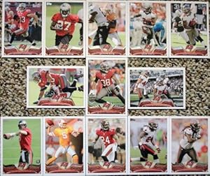 2013 Topps Football Tampa Bay Buccaneers Team Set In a Protective Case - 13 cards including Martin, Banks RC, Goldson, Revis, Williams, Jackson, Freeman, Glennon RC, David, Barber, Barron, Clayborn, and a Team Leader Card.