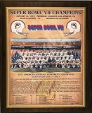 Miami Dolphins 1972 Super Bowl Champions Healy Plaque