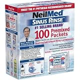 NeilMeds Sinus Rinse Pre-Mixed Packets, 100-Count Boxes (Pack of 2)