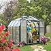 Rion GH44HG 8'6' ' W x 8'6' ' L Hobby Greenhouse, 1 Roof Vent - Hunter Green