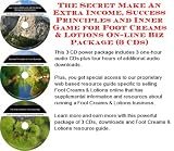 The Special How To Earn Extra Money, Marketing and Success Principles for Foot Creams & Lotions On-line Businesses 3 CD Pack