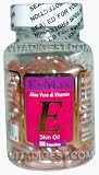 Aloe Vera and Vitamin E Skin Oil, 90 Pink Capsules