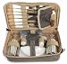 Outdoor Living : Beachside Poly Picnic Bag - Service for Two - Brown Check - Picnic & Beyond