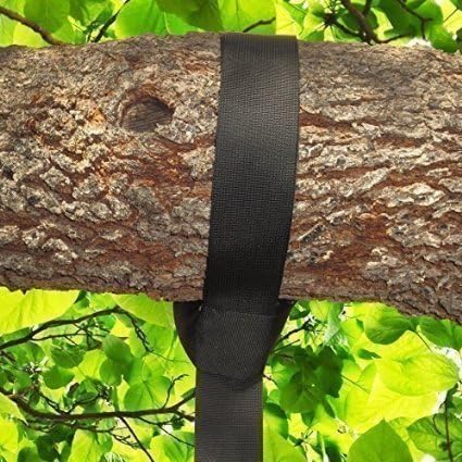 10 Ft. Swing Hanging Strap Kit - Holds up to 1000 LBs with Strong Carabiner- Hang Any Swing from Your Tree - Quick, Easy &amp; Safe Installation