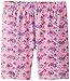 Dream Star Big Girls' Seamed Bike Floral Print Short