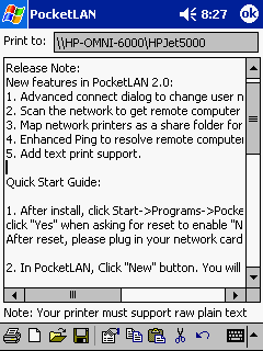 z2 PocketLAN for Pocket PC 2002/2003