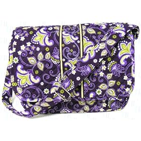  Stephanie Dawn Messenger Baby Bag - Purply Pear * New Quilted Handbag