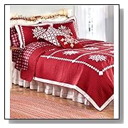 Crystal Snowflake Cotton Full/Queen Quilt Set