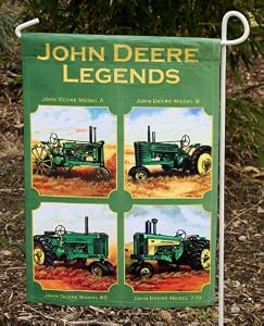 John Deere Legends Silk Reflections Garden Size Flag