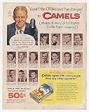 1954 Red Barber Major League Friends Camel Cigarette Print Ad (12297)