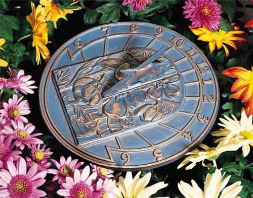 Hummingbird Sundial Verdigris - 00814