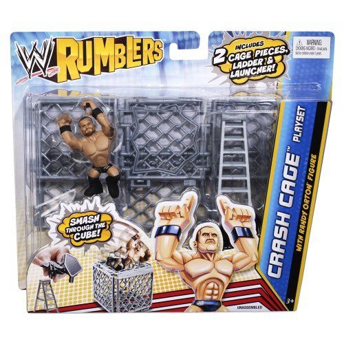 WWE Rumblers Crash Cage Playset with Randy Orton Figure