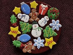 Christmas Holiday Sugar Cookie Assortment, 30 Cookies