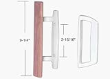 CRL Wood/White Mortise-Style Handle 3-15/16 Screw Holes