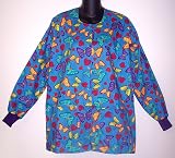 Rainbow Butterflies Scrub Jacket