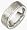 8mm 18 Karat Multi Texture White Gold Wedding Band - 6.25