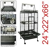 New Large Play Top Bird Cage Parttot Finch Macaw Cockatoo Birdcages