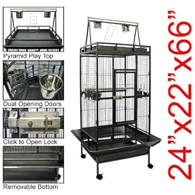 New Large Play Top Bird Cage Parttot Finch Macaw Cockatoo Birdcages 61DLlgW4PFL. SL500 AA280 New Large Play Top Bird Cage Parttot Finch Macaw Cockatoo Birdcages