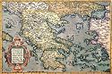 Map of Greece, Art Poster by Abraham Ortelius