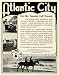 1935 Ad Atlantic City Resort New Jersey Lodging Travel Horseback Riding Vacation - Original Print Ad