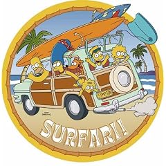 Dekoback Tortenaufleger Simpsons Safari, 1er Pack (1 x 11 g Karton)