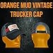 Orange Mud Trucker Hat